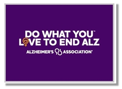 Do What You Love to End ALZ Magnetic Pin