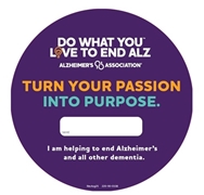 Do What You Love to End ALZ PoP Pin-up