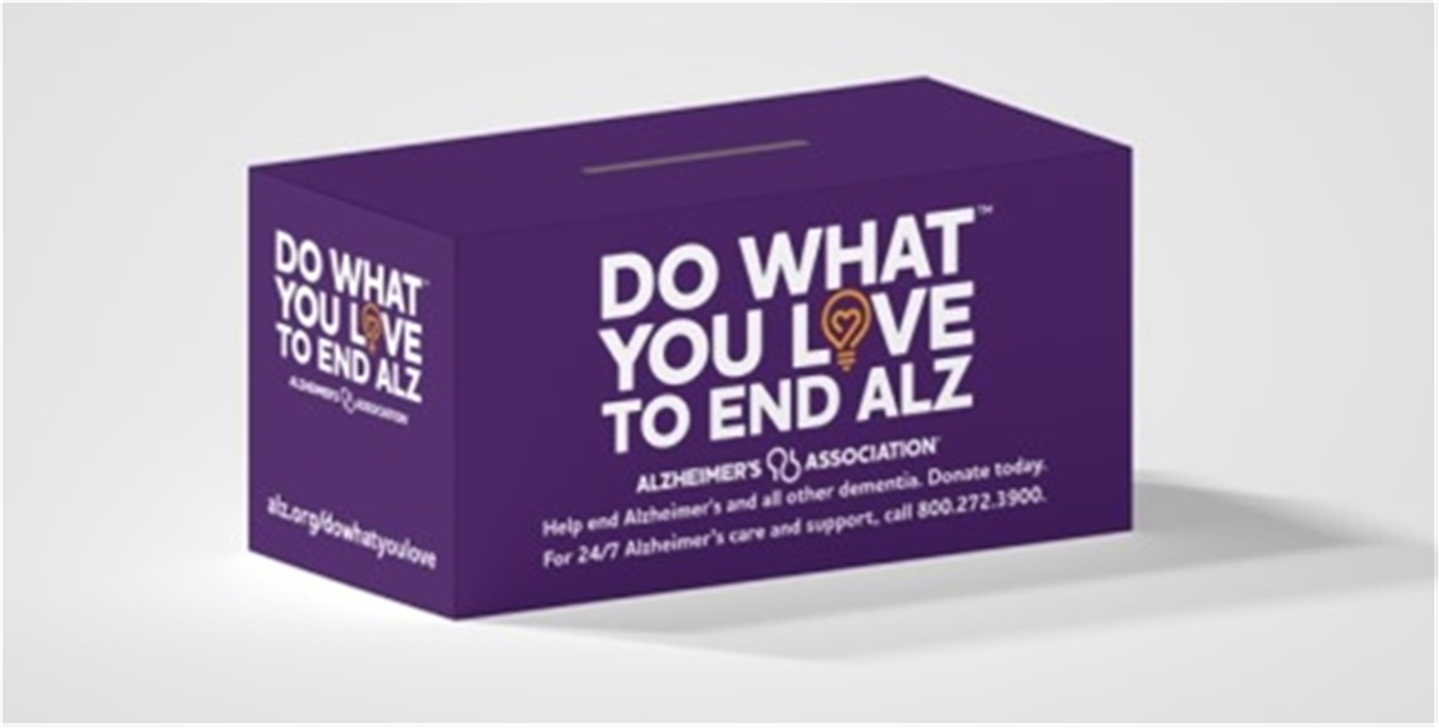 Do What You Love to End ALZ Donation Box